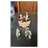 Lot of ceramic decorations some broken pieces one