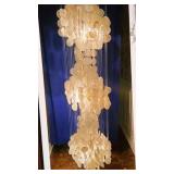 Vintage Verner, Panton capiz  shell  3  light