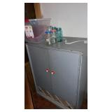 Approximately 31.5 x 22 x 41  metal cabinet and