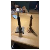 2 Wooden Electric Lamps