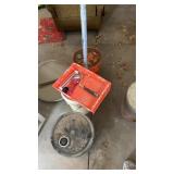 Lot of misc paint pan and rollers and buckets one