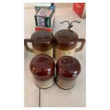 3 sets of salt and pepper shakers