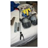 Miscellaneous lot of new  in pkg Knee pads , table