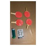 Ping Pong Table Top with Balls, Net, and Paddles