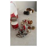 Large lot of salt and pepper shakers