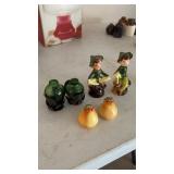 Lot of 3 sets of salt and pepper shakers
