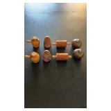 4 Salt & Pepper Shaker Sets, Wood, Pottery, Jugs,