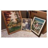 3 religious pictures framed