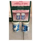 3 sets of salt and pepper shakers with boxes