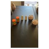 3 Salt & Pepper Shaker Sets, Plastic Jugs,