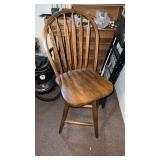 4 Wooden Swivel Chair approx 43????