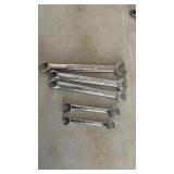 5 Craftsman Combination Wrenches, 7/16, 3/8, 3/8,