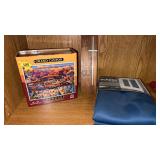 Wooden cane, puzzle , cross wall hanging and more