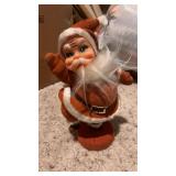 Vintage Santa decoration  has wear and tear