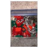 Plastic and metal Cookie cutters