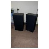 2 Large KLH Audio Speakers 29ï¿½ Tall