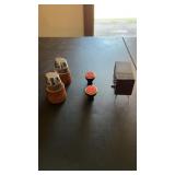 3 Salt & Pepper Shaker Sets, Toilet, Leather, TV