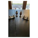 3 Salt & Pepper Shaker Sets, Metal, Teapots, Urns
