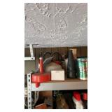 Top shelf misc lot includes insect and bug killer