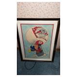 Framed and matted Bud Man   Drawing  28 x 22"