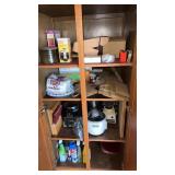 Cupboard  of  Miscellaneous   items  jerky m
