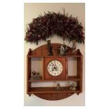 Wall clock with decorations