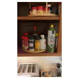 Shelves of Spices/Oils and more