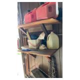 Gas cans , Turf builder, concrete mix and more