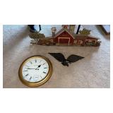 Plastic barn wall hanging , large  barometer  a