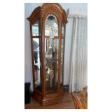 Beautiful Howard Miller floor clock  /hutch