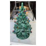 Ceramic lighted Christmas tree 16" and base