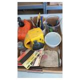 Miscellaneous flat if a radio , bottle of fast