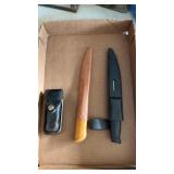 3 Knives in Sheaths