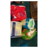 Miscellaneous Items, Adult Diapers, Bags, Mirror,