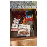 Playing cards , scissors cookbook and more