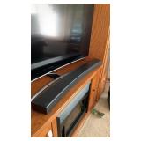 Samsung sub woofer and sound bar 44" curved bar