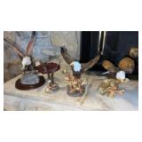 Ceramic eagle figures