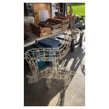 2 Light Up Deer Decorations