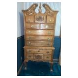 Highboy Dresser 2 Parts approx 38" x 18" x 77.5"