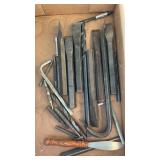 Lot of drill bits chisel and more