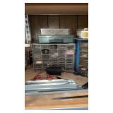Lot of hardware containers with hardware