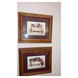 Bathroom pictures approximately  13 x 11"