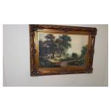 Approximately 47 x 34" framed picture