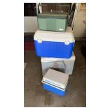 4 Coolers, 3 Coleman, 1 Stanley
