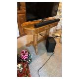 Wooden Desk with Drawer approx 47.5" x 17" x