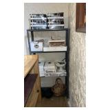 Metal shelf approximately  69 x 12 x 30" in