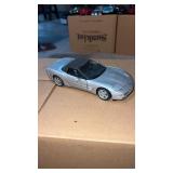 1998 Silver corvette convertible car Franklin