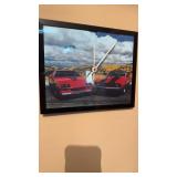 Z 28 and Camaro clock picture 11 x 9