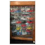 18.5 x 14.5 x 3.5ï¿½ wooden case with glass shelves