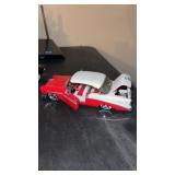 Jada 1956 Chevy Belair, red and white diecast car